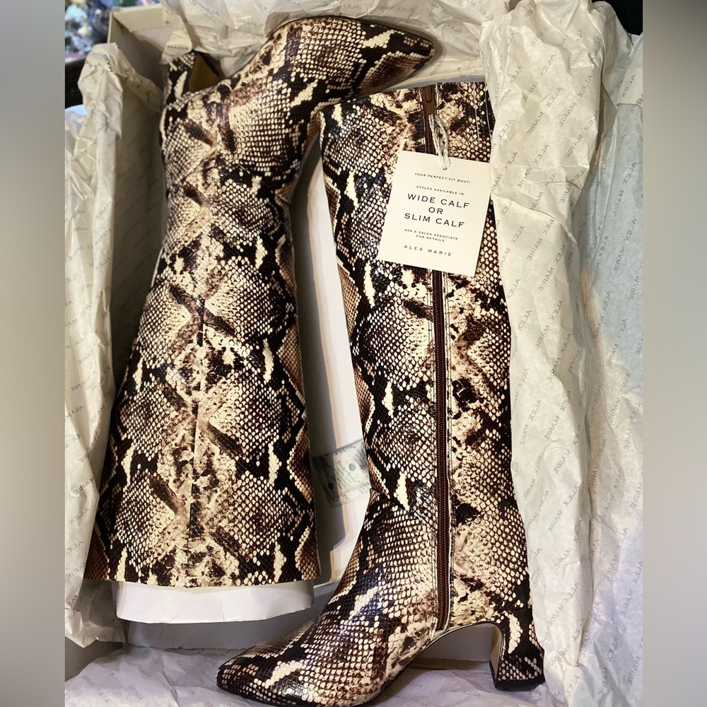 Alex Marie Snakeskin Boots